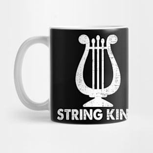 Harp Player Instrument Musician Harpist String King Mug